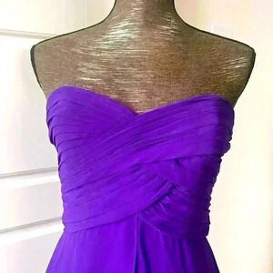 DAVID’S BRIDAL BLUE VIOLET  GOWN SIZE 4 SWEETHEART NECKLINE STYLE 768803